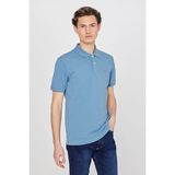 Lee Erkek Mavi Polo Yaka Polo Tişört - 2XL