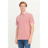Lee Erkek Polo Yaka T-shirt,%100 Pamuk, Regular Fit, Pembe, M Beden