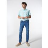 Lee Erkek Slim Tapered Denim Pantolon, Mavi, 36-32, Extreme Motion Slim Pant, L72A007G18