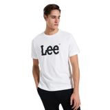 Lee Erkek T-Shirt, Kısa Kollu, Bisiklet Yaka, Logo Baskılı, Beyaz, M Beden