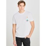 Lee Erkek T-Shirt L2510319, Beyaz, XL