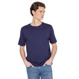 Lee Erkek%100 Pamuk Regular Fit Bisiklet Yaka Lacivert Basic Tişört, XL