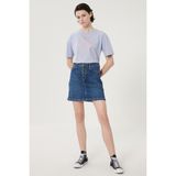 Lee Kadın Koyu Mavi Regular Fit Denim Kot Etek - 27