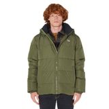 Lee Kapüşonlu Regular Fit Şişme Mont, 2XL, Regular Fit Şişme Mont, Zeytin, Erkek