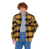 Lee Kareli Loose Fit Şardonlu Gömlek Erkek, Hardal, XL