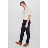 Lee Keten Regular Fit Siyah Pantolon, S, L2610018, Black-L2610018001, Erkek