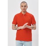 Lee L211810512 Polo Yaka Mercan Erkek T-shirt