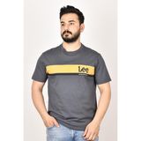 Lee L211918003 Antrasit Bisiklet Yaka Erkek T-Shirt - 3XL