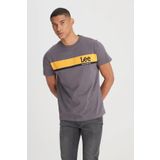 Lee L211918003 Logo Anthracite Erkek T-shirt