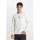 Lee L212299102 Ekru Erkek Lee Baskılı Bisiklet Yaka Üç İplik Sweat