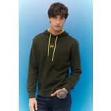 Lee L212302801_L212302 Kapüşon Yaka Haki Erkek Sweatshirt