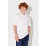 Lee L222001102 Beyaz Erkek T-shirt