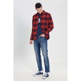 Lee L242519600 Kırmızı Erkek Oduncu Gömleği - S