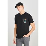 Lee L2510319001 Siyah Erkek Bisiklet Yaka Baskılı T-Shirt - M