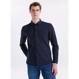 Lee Lacivert Erkek Slim Fit Gömlek L2610157410 Lacivert Gömlek - XL