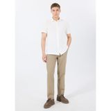Lee Lastikli Bel Regular Fit Camel Erkek Chino Pantolon L2510302211 Keten Karışımlı