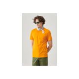 Lee Lightweight Erkek Turuncu Bisiklet Yaka Tişört, L, L221069700
