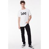 Lee Lightweight SS Wobbly Log Beyaz Erkek Kısa Kol T-Shirt - 2XL