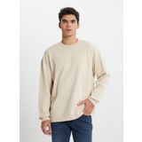 Lee Loose Fit Rahat Kesim Bisiklet Yaka%100 Pamuk Bej Sweatshirt, M, 5003212026, Beige-L241744614, erkek M