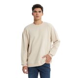 Lee Loose Fit Rahat Kesim Bisiklet Yaka%100 Pamuk Erkek Bej Sweatshirt L241744, Beige, S S