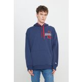 Lee Loose Fit Rahat Kesim Kapüşonlu Erkek İndigo İçi Polarlı Şardonlu Sweatshirt