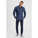 Lee Malone Skinny Fit Koyu Mavi Esnek Jean Kot Pantolon Erkek Normal Bel Dar Kesim Günlük Stil - Renkli - 33 / 34