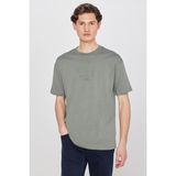 Lee Mid Logo Erkek T-Shirt L2610041801 Khaki