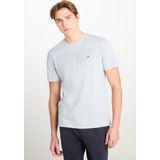 Lee ML60UFQ475 Gri Erkek Bisiklet Yaka T-Shirt