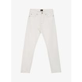 Lee Normal Bel Dar Paça Slim Straight Beyaz Kadın Denim Pantolon L34X205108F68-Rider Jean Pantolon
