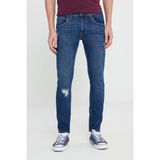 Lee Pamuklu Slim Fit Normal Bel Dar Paça Jeans Erkek Kot Pantolon L71918 2xt - Orta Mavi - 30 - 30