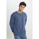 Lee Regular Fit %100 Pamuk İçi Polarlı indigo Erkek Sweatshirt L81Iry315