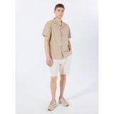 Lee Regular Fit Bej Erkek Şort L2510300614 Keten Beli Lastikli