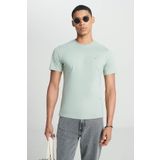 Lee Regular Fit Bisiklet Yaka Mint Yeşili Erkek T-shirt L60ufq303