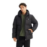 Lee Regular Fit Kapüşonlu Şişme Mont, S, L88BNY, Black-CHL88BNY001, Erkek