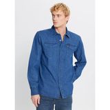 Lee Regular Fit Mavi Erkek Denim Gömlek ML241513927 Mavi Denim Gömlek - S
