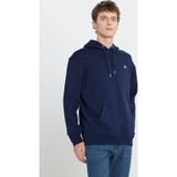 Lee Regular Fit Normal Kesim %100 Pamuk Kapüşonlu Erkek İçi Polarlı Şardonlu Koyu Lacivert Sweatshirt