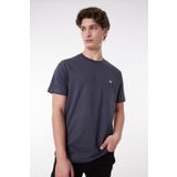 Lee Regular Fit Normal Kesim Bisiklet Yaka %100 Pamuk Açık Siyah Erkek T-shirt