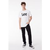 Lee Regular Fit Normal Kesim Bisiklet Yaka %100 Pamuk Beyaz Erkek T-shirt
