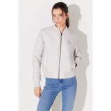 Lee Regular Fit Normal Kesim Bisiklet Yaka Gri Mont
