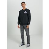 Lee Regular Fit Normal Kesim Bisiklet Yaka Siyah Erkek Içi Polarlı Sweatshirt L232294, Black, S