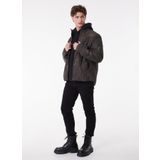 Lee Regular Fit Normal Kesim Dik Yaka Haki Kapitone Erkek Mont L232140, Green Camo, M