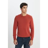 Lee Regular Fit Normal Kesim Haki Triko Kazak - Turuncu - XL