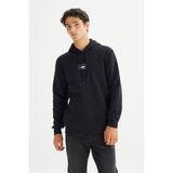 Lee Regular Fit Normal Kesim Kapüşonlu Siyah Erkek Sweatshirt L212302001