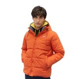 Lee Regular Fit Normal Kesim Kapüşonlu Turuncu Şişme Mont L88BNY, Orange, XL