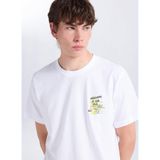 Lee Regular Fit Yazı Baskılı T-Shirt, L, 5003356551, Beyaz, Erkek