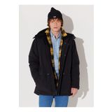 Lee Siyah Erkek Mont L232220001 Parka Ceket, XL
