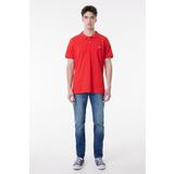 Lee Slim Fit Dar Kesim Polo Yaka %100 Pamuk Erkek T-shirt L61arlqm