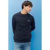 Lee Small Logo Bisiklet Yaka Lacivert Erkek Sweatshirt - Mavi