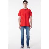 Lee Ss Kısa Kollu Polo T-s Kırmızı Erkek Kısa Kol T-shirt