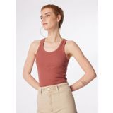 Lee U Yaka Haki Kadın T-Shirt L241615A95-Kolsuz T-shirt